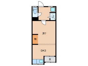 長洲中通貸家の物件間取画像